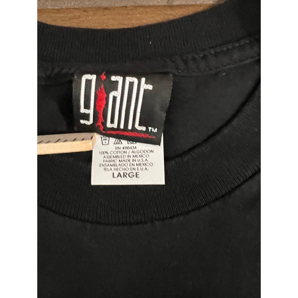 Vintage Static-X 2001 Tour Shirt Giant Tag Machine Era Binary Black Mens Large - Picture 3 of 6